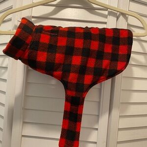 COLEMAN Doggy “Vest/Jacket” Size Small Red/Black Buffalo Plaid Reversible EUC